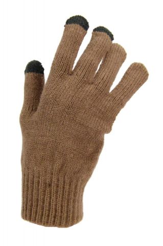 GUANTES CRO. LINO PUNTO TOUC CAMEL