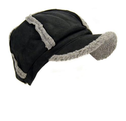 GORRO VISERA POLIPIEL VUEL NEGRO