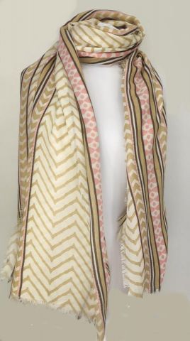 FOULARD ZIG ZAG ROSA