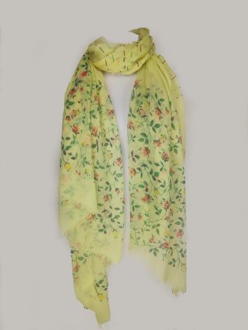 FOULARD FLORES PQÑAS AMARILLA