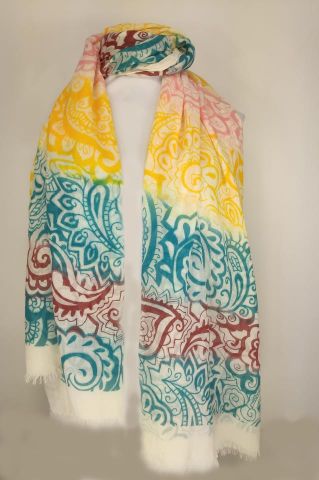 FOULARD PRINT GRAND INDIA AMARILLA