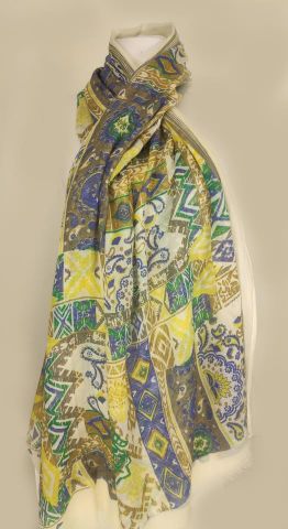 FOULARD GEOMETRICAS GRANDES AMARILLA