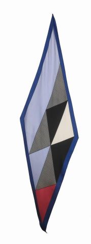 FOULARD ROMBO TRIANG. AZUL