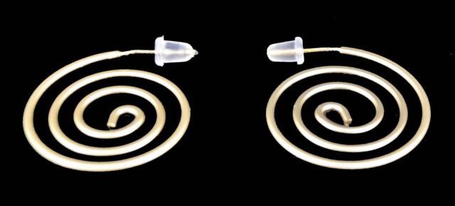 PENDIENTES ESPIRAL EXTERIOR DORADO