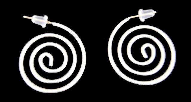 PENDIENTES ESPIRAL EXTERIOR PLATA