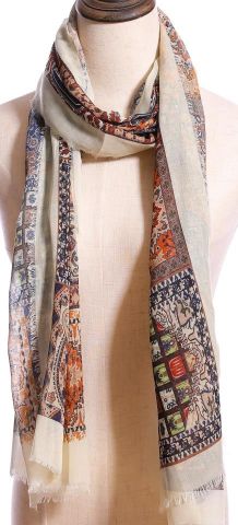 FOULARD DIGITAL CACH ANIMAL VAINILLA