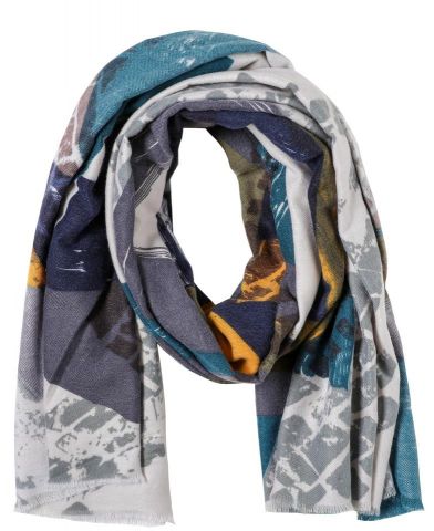 FOULARD MANTA ESTAMP. GEOMET GRIS