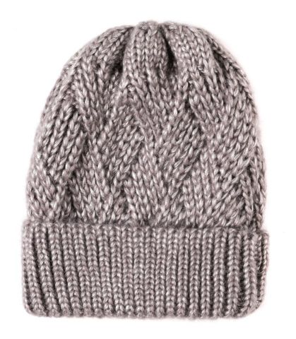 GORRO CON PLATEADO ROMBO  GRIS