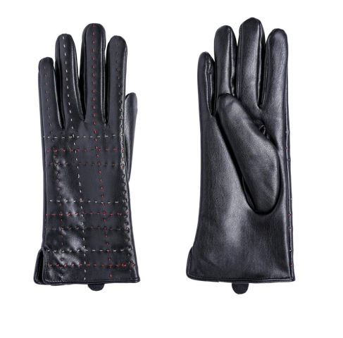 GUANTES NEGROS POLIPIEL PESP