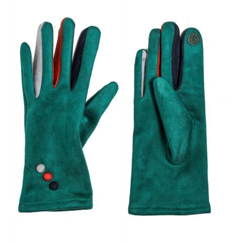 GUANTES ANTEL DEDOS COLORES  VERDE