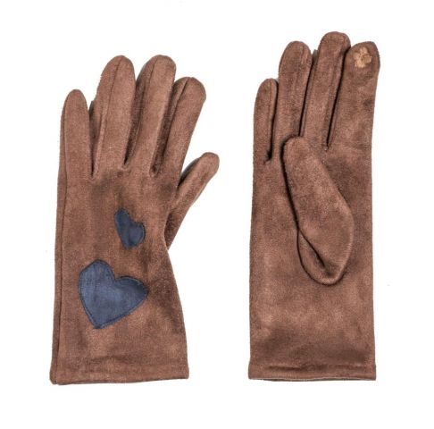 GUANTES 2 CORAZONES GRIS