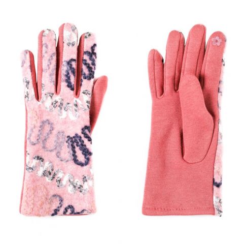 GUANTES BORDADO CURVAS ROSA