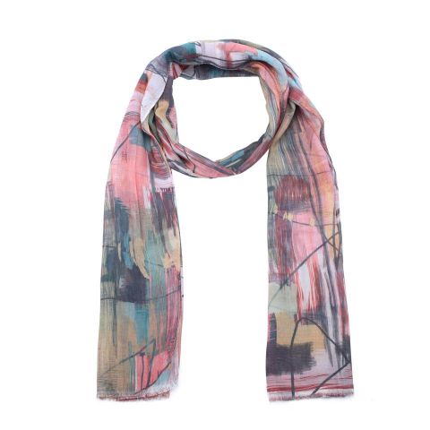 FOULARD ABSTRACTO GARABATOS MELOCOTON