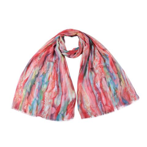 FOULARD MARMOL AGUA NARANJA