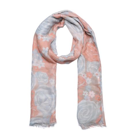 FOULARD ROSAS NARANJA