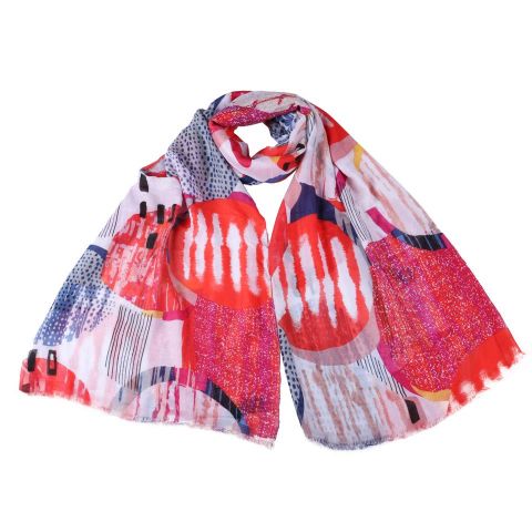 FOULARD GRANDES BOLAS MIXCO ROJO