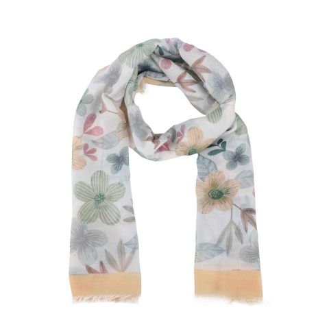 FOULARD DIGITAL FLORECITAS H AMARILLA