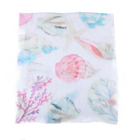 FOULARD ESTRELLA MAR SHELLS BLANCO