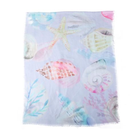 FOULARD ESTRELLA MAR SHELLS AZUL