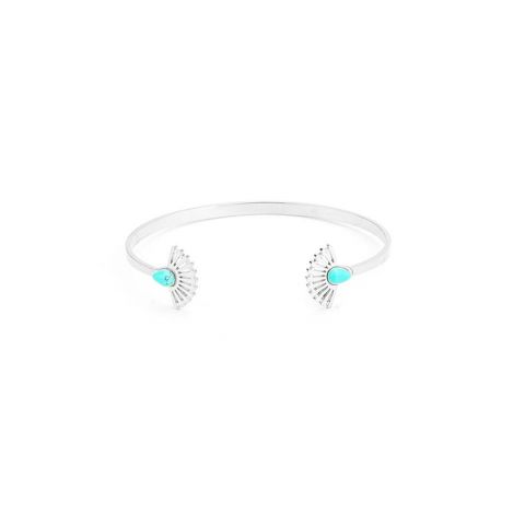 PULSERA ACERO RIGIDA TERM ABANIC T BLANCO