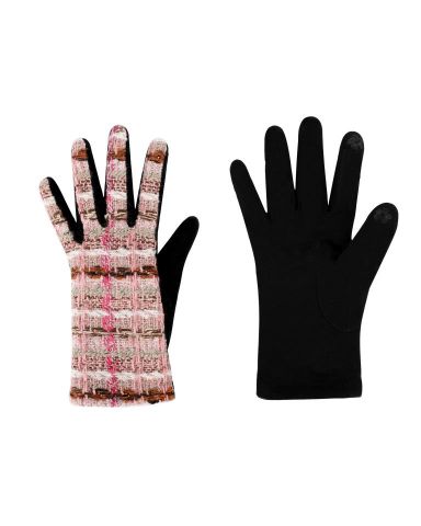 GUANTES CUADROS CHAN ROSA