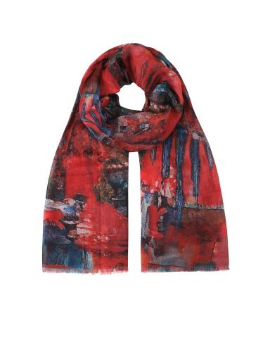 FOULARD DIGPRINT ABSTRACT ROJO