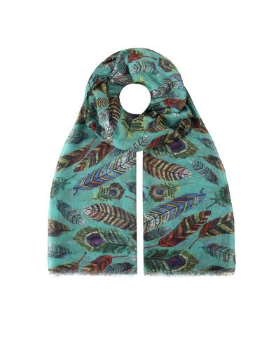 FOULARD DIGPRINT B  PLUMAS VERDE