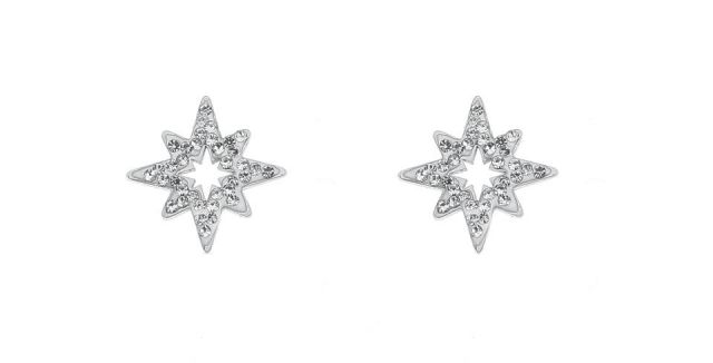 PENDIENTES ACERO ESTRELLA POLAR COLORS BLANCO