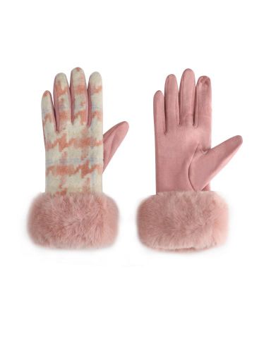 GUANTES PUZLE ROSA