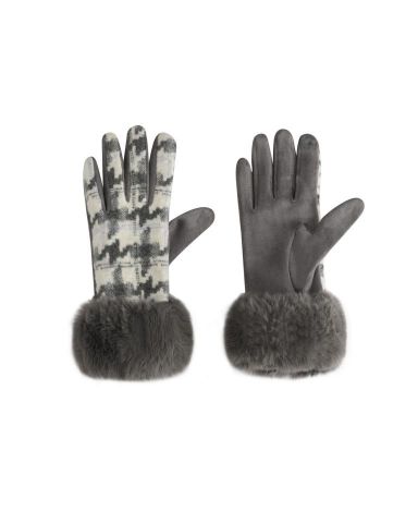 GUANTES PUZLE GRIS