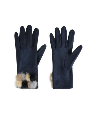 GUANTES PUÑO TROZ. AZUL