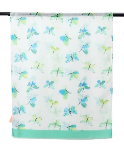 FOULARD MARIPOSAS VERDE