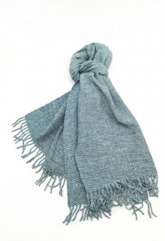 FOULARD ACORDEON LISO CELESTE