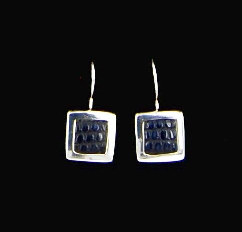 PENDIENTES AG CUAD. SERP. COLG. AZUL 2,4G