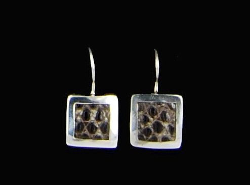 PENDIENTES AG CUAD. SERP. COLG. GRIS 2,4G