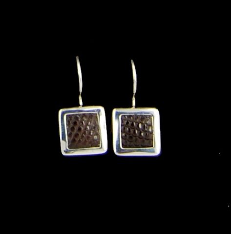 PENDIENTES AG CUAD. SERP. COLG. NEGRO 2,4G