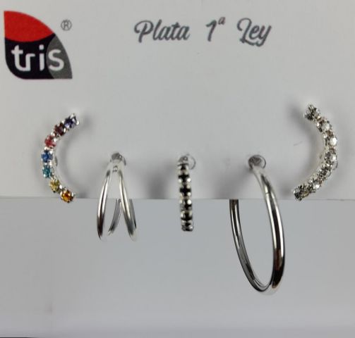 PENDIENTES AG SET 5 AROS Y ARCOS