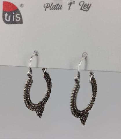 PENDIENTES AG ARO ANTIQ. TRIANGLE