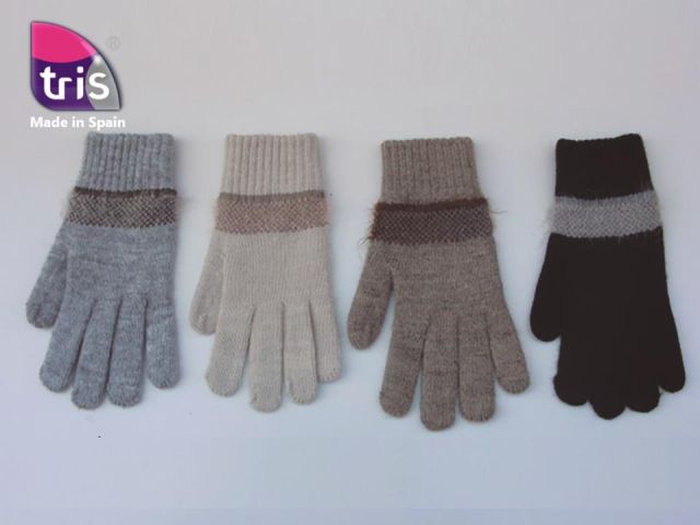 GUANTES SRA. 3 BANDAS - MIN. 12 SURT.