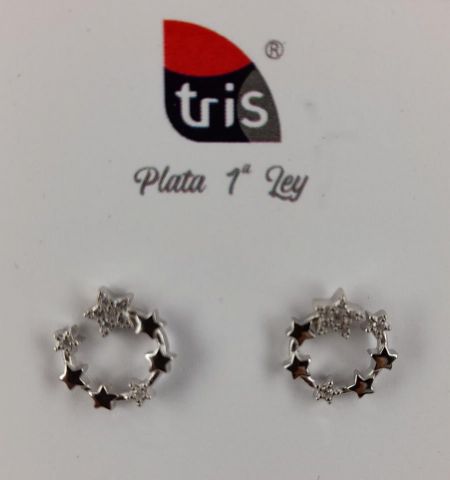 PENDIENTES AG CIRCULO STRASS