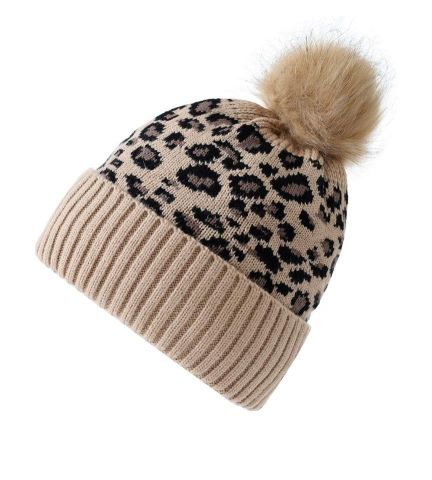 GORRO ANIMAL PRINT CAMEL