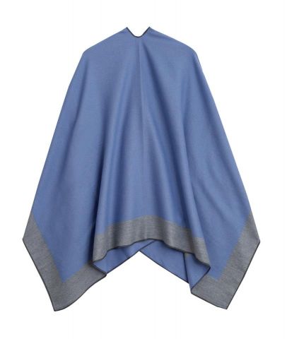 PONCHO BICOLOR LILA