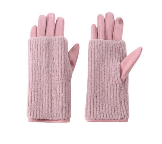 GUANTES DOBLES ROSA