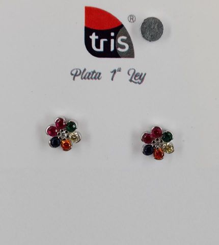 PENDIENTES AG FLOR COLORES