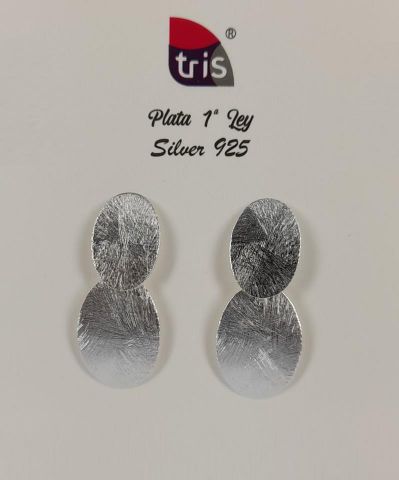 PENDIENTES AG WATER OVAL  15*35