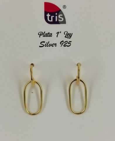 PENDIENTES AG CLICK COLG CHAPADO 12*25