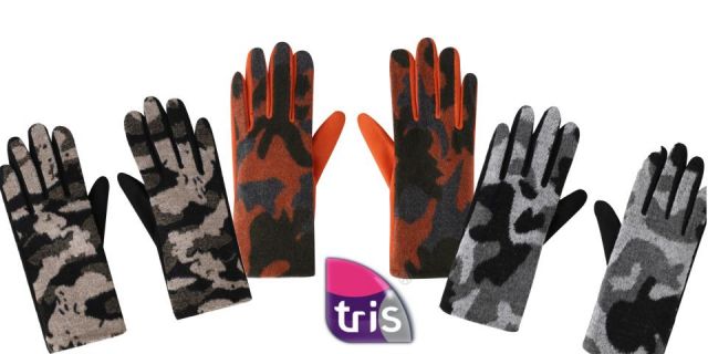 GUANTES CAMUFLAJE. MIN. 3 SURT.