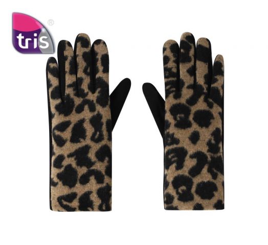 GUANTES ANIMAL PRINT CAMEL