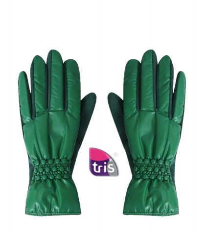 GUANTES METALIZADOS CIRCULOS VERDE