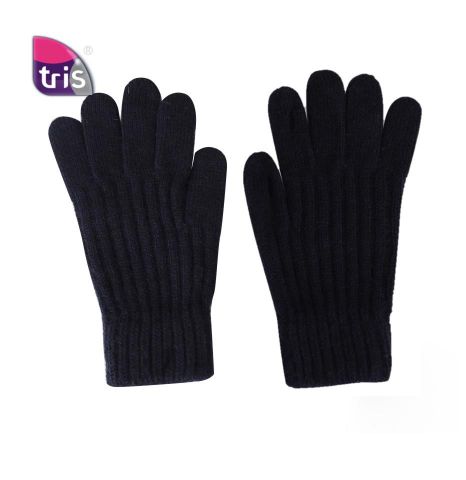 GUANTES PUNTO PALMA RAYADA NEGRO